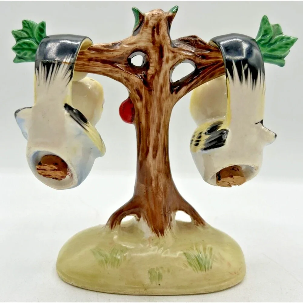 Vintage Retro Salt and Pepper Shakers‎ Hanging Birds In Tree U260/22